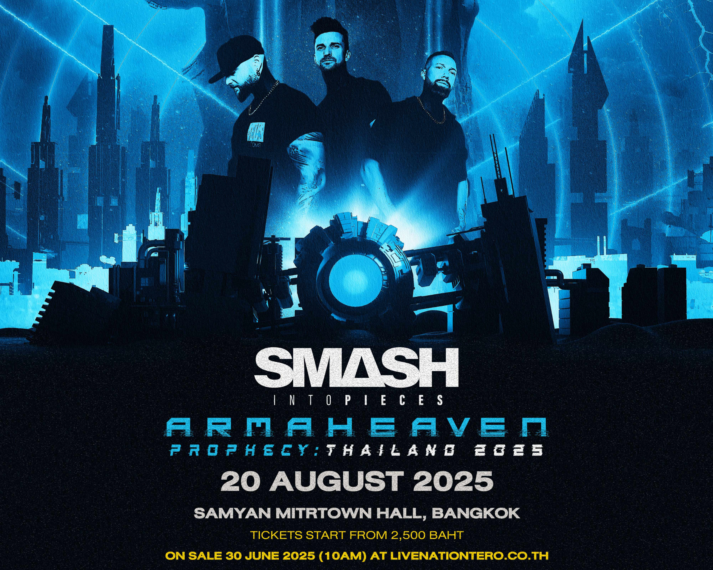 สวีดิชร็อกไอคอน ‘Smash Into Pieces’ เจ้าของเพลง ‘Heroes Are Calling’ พร้อมเยือนไทยในคอนเสิร์ตเดี่ยว‘ArmaHeaven Prophecy’ 20 สิงหาคมนี้ ที่สามย่านมิตรทาวน์ฮอลล์