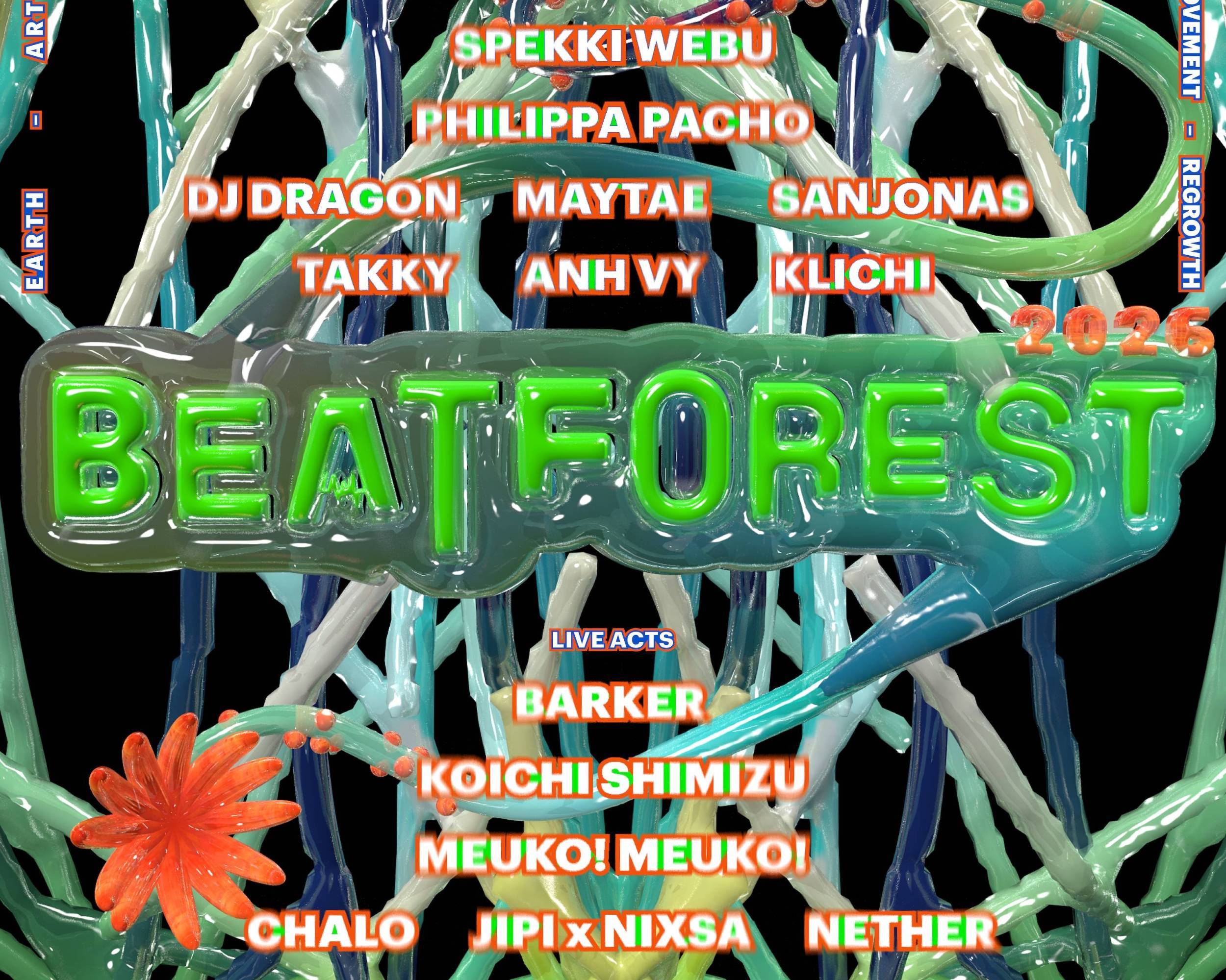 BEATFOREST 2026 Announce Full Lineup 31 มกราคม 2026 — Bonanza เขาใหญ่ “ดนตรีไม่เคยเป็นแค่เสียง และป่าก็ไม่เคยเป็นเพียงฉากหลัง”