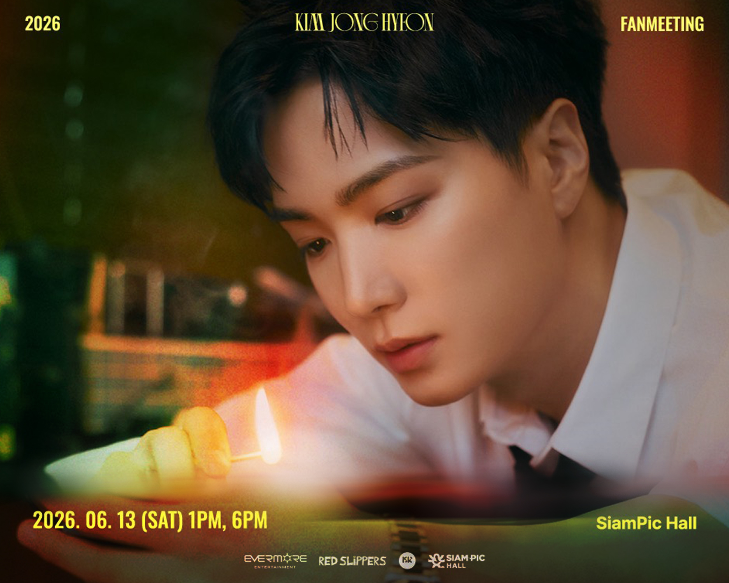 Kim Jonghyeon ส่งสัญญาณความคิดถึง เตรียมกลับมาพบแฟนคลับชาวไทยในงาน 2026 KIM JONGHYEON FANMEETING [COMING HOME] IN BANGKOK แฟนมีตติ้งครั้งนี้เปรียบเสมือนการ “กลับบ้าน” ที่เต็มไปด้วยความอบอุ่น โดยเจ้าตัวตั้งใจมอบช่วงเวลาพิเศษให้กับเหล่า &U ที่รอคอย